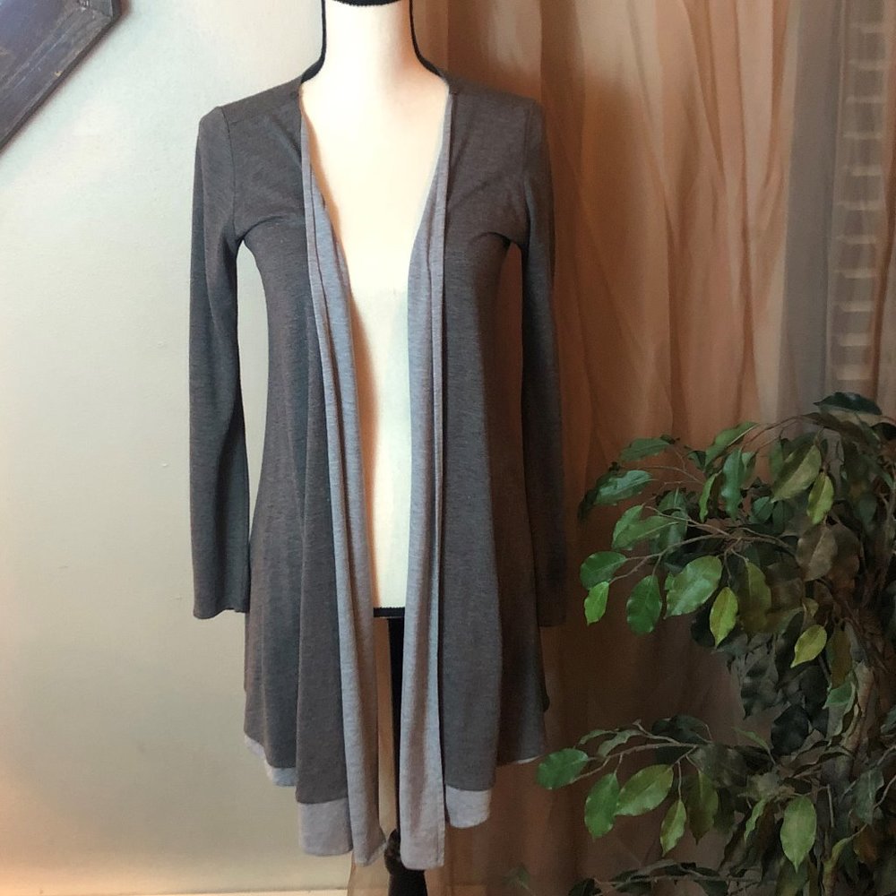 Emmelee Two-Toned Grey Cardigan
